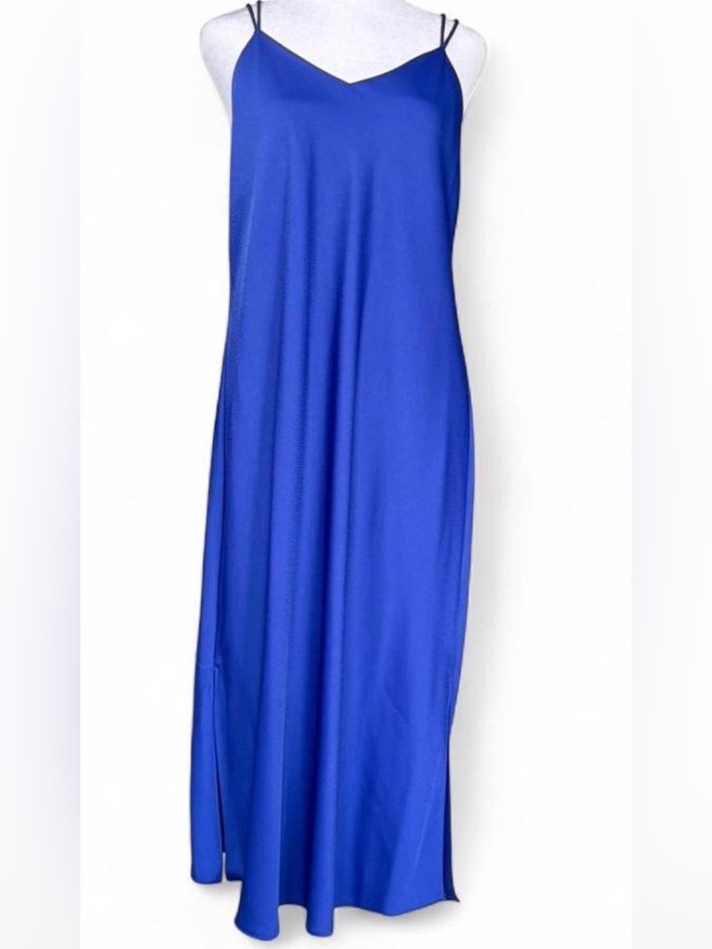 Sam Edelman Cobalt Blue Slip Maxi Dress